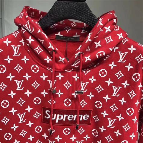 supreme and louis vuitton hoodie fake|authentic Louis Vuitton supreme hoodie.